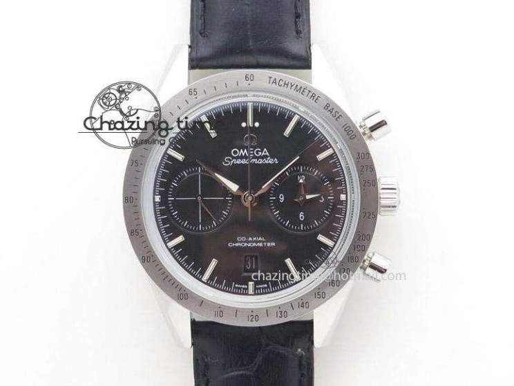 0119 Planet Ocean GMT 42mm V6F Best Edition Black Dial Silver Markers On SS Bracelet A Casual 8273